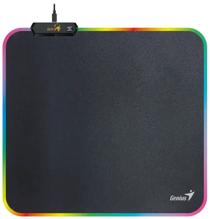 GENIUS GX GAMING mousepad GX-Pad 260S RGB/ 260 x 240 x 3 mm/ RGB Lighting
