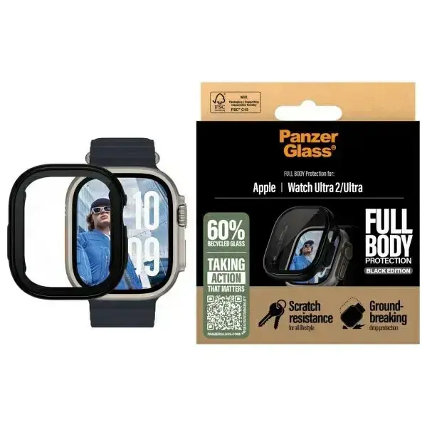 PanzerGlass Snappie Full Body защита для Apple Watch Ultra 2, черная