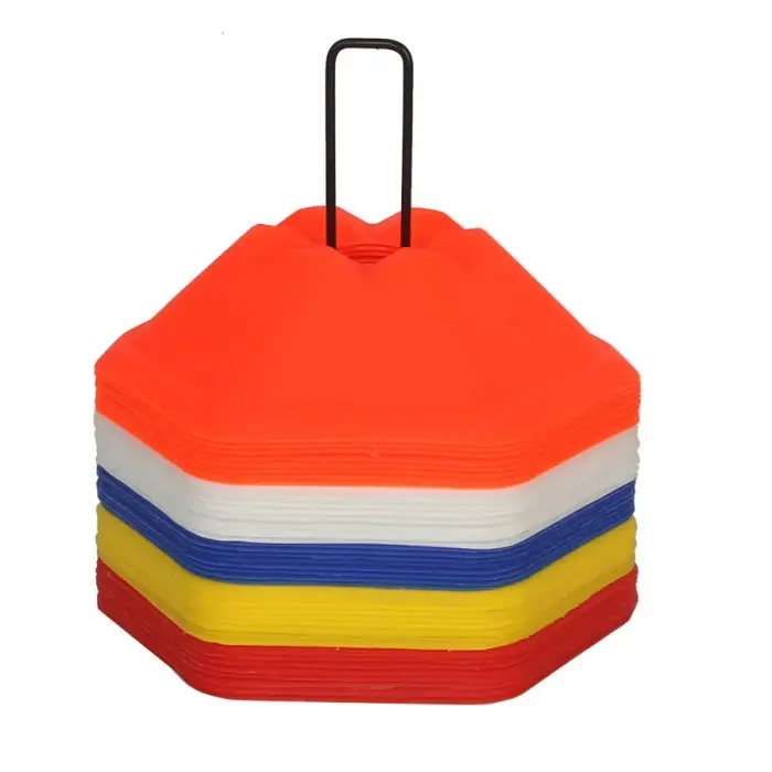 Тренировочные конусы HEX 5 cm (набор 40 шт.) Multikolor