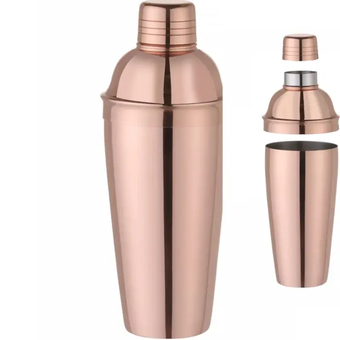 Cobbler 3 daļu kokteiļu šeikeris 0.8 L - varš