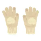 Touchscreen gloves LOVE, beige — Photo 1