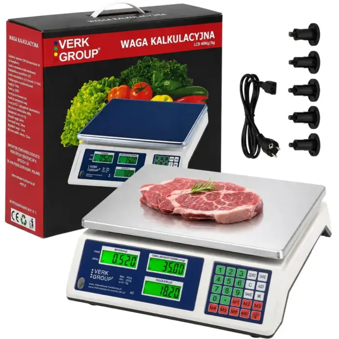 ELEKTRONISKA KALKULATŪRAS SKLĀDES SVARS LCD 40kg