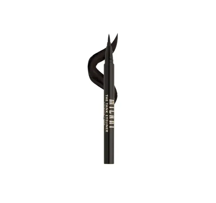 Milani, Stay Put Tank, Waterproof, Liquid Eyeliner, 110, Black, 0.55 ml