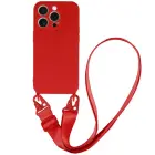 Strap Silicone Case for iPhone 12 Pro, red — Photo 1