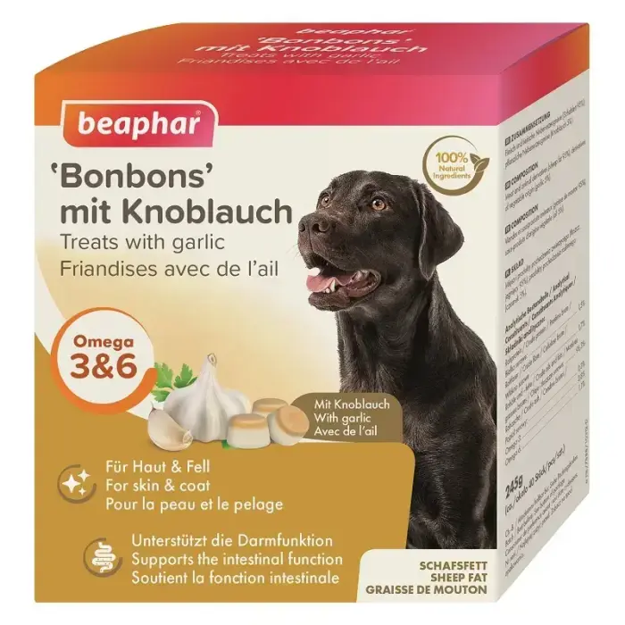 Vitaminized Complementary Feed - Beaphar Mutton Fat Treats Garlic 245 g