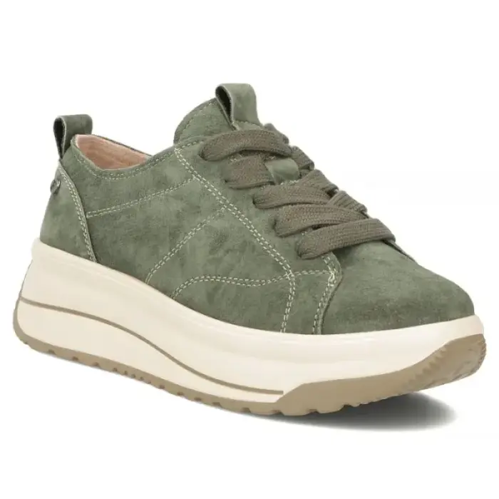 Filippo DP7959 green leather platform sporta apavi - Buty: 38