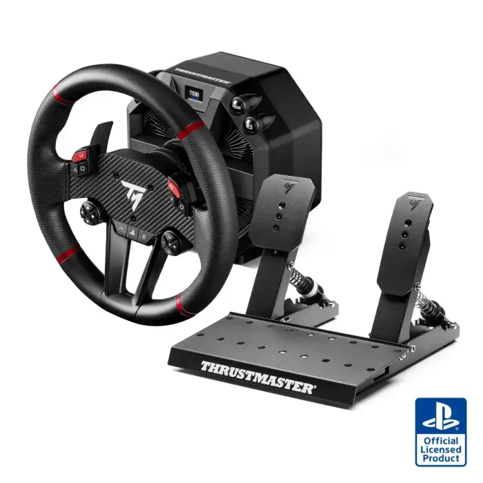 Thrustmaster Controller T598 Lenkrad und Pedale / 4160853 Black, red