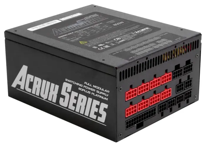 Zalman Power Supply  ZM850-ARX / 850W / ATX / act. PFC / 135mm fan / 100 - 240V / 80+ Platinum / modulear