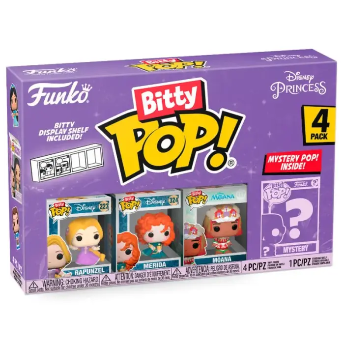 Funko Blister 4 figures Bitty POP Disney Princess Rapunzel