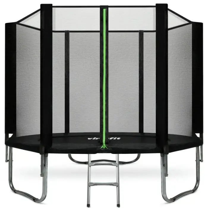 VIRTUFIT TRAMPOLINE WITH SAFETY NET – BLACK – 251 CM