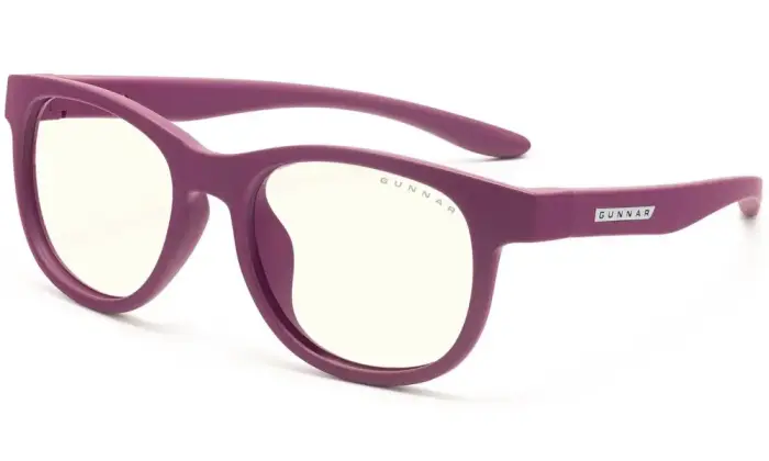 GUNNAR kontori/mängu prillid  RUSH KIDS SMALL (4-8) MAGENTA selged läätsed BLF 35 NATURAL focus