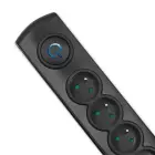 Qoltec Surge protector | 5 sockets | 3m | Black — Photo 10
