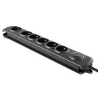 Qoltec Surge protector | 6 sockets | 1.8m | Black — Photo 11