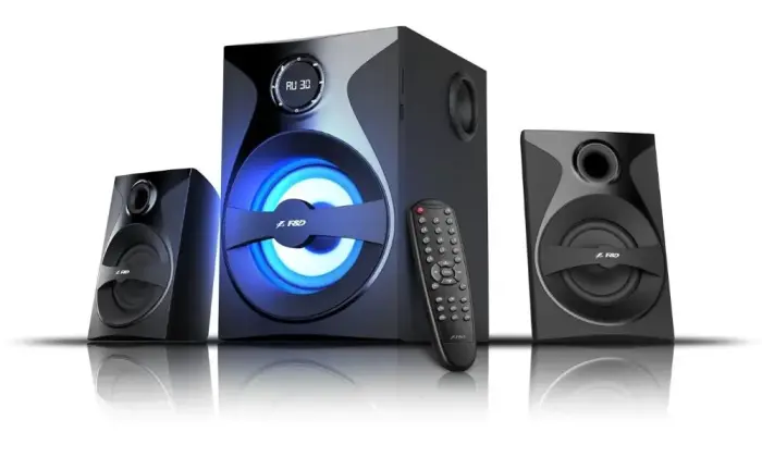 FENDA F&D kõlar F380X/ 2.1/ 54W/ must/ BT4.0/ NFC/ FM rádio/ USB/SD přehrávání/ dálkové ovládání