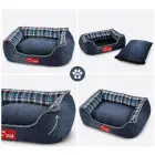 Dog bed cat bed with cushion cot l — Photo 4