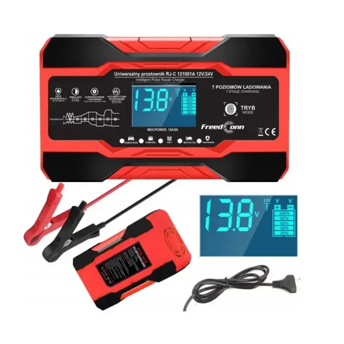 FreedConn RJ-C 121001A 12V, 10A / 24V 5A akumuliatorių įkroviklis