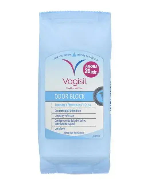 Vagisil Vaginesil salvetes Odor Block 10 gab.