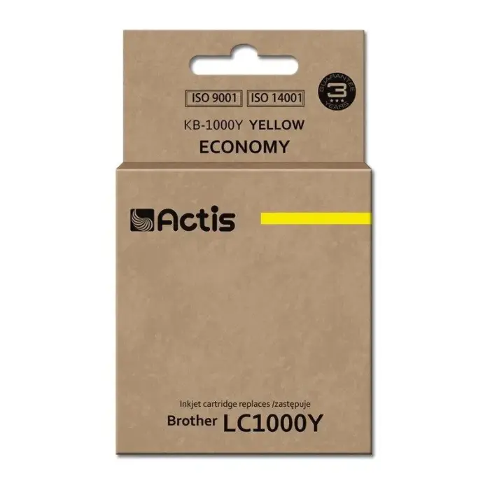 Actis KB-1000Y tinte (aizstāj Brother LC1000Y/LC970Y; standarta; 36 ml; dzeltena)