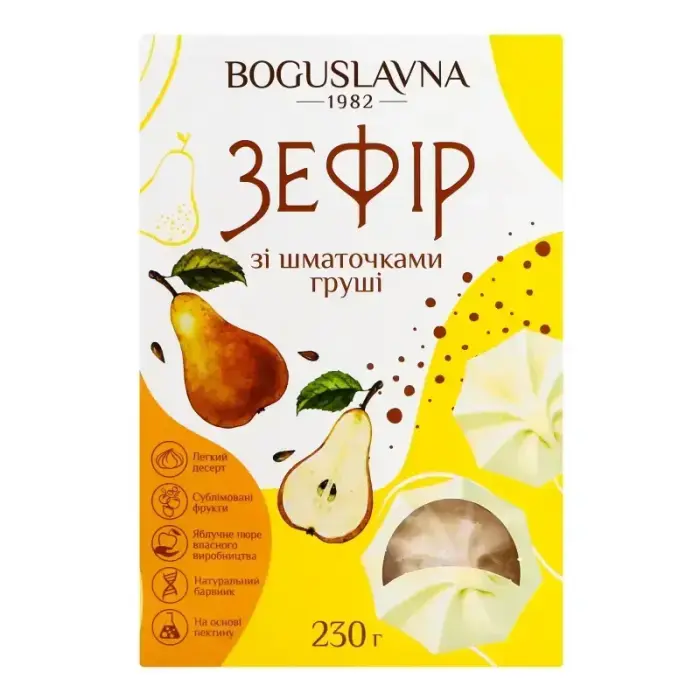 Vahukomm BOGUSLAVNA, pirnitükkidega, 230g
