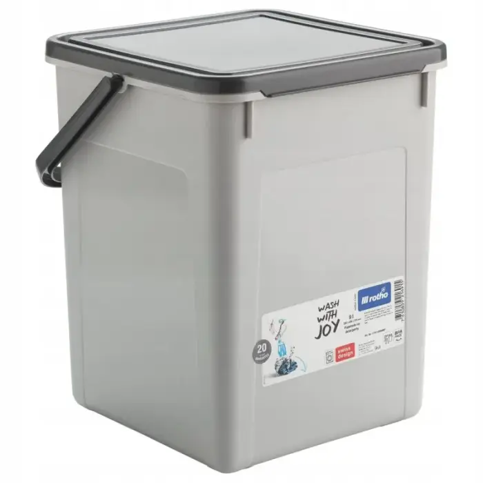 ROTHO Detergent container 5kg 9L coolgrey/anthracite