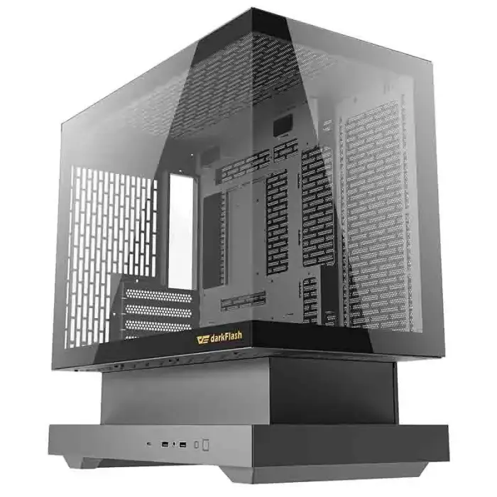Darkflash F1 arvutikorpus (must) + 6 ARGB ventilaatorit