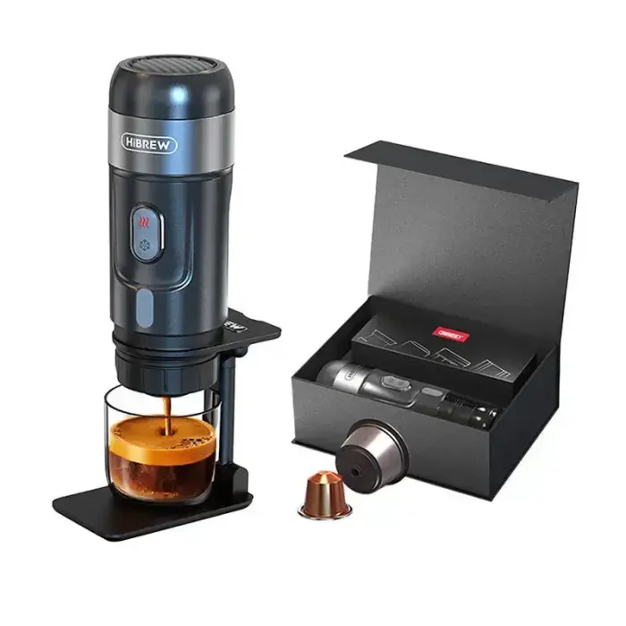 HiBREW H4A Pārnēsājams 3-in-1 kafijas automāts, 80W, 15 bar