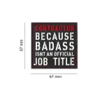 Резиновый шеврон Contractor — Фото 2
