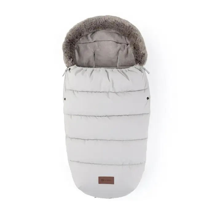 PETITE&MARS Comfy 4-in-1 Winter Stroller Footmuff, Silver