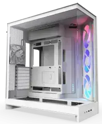 NZXT H9 Flow RGB 2025 balts datora korpuss