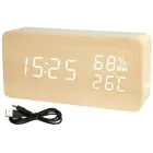 Electronic alarm clock thermometer hygrometer usb — Photo 11