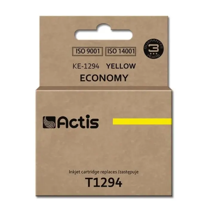 Actis KE-1294 tinte (aizvieto Epson T1294; Standarta; 15 ml; dzeltena)