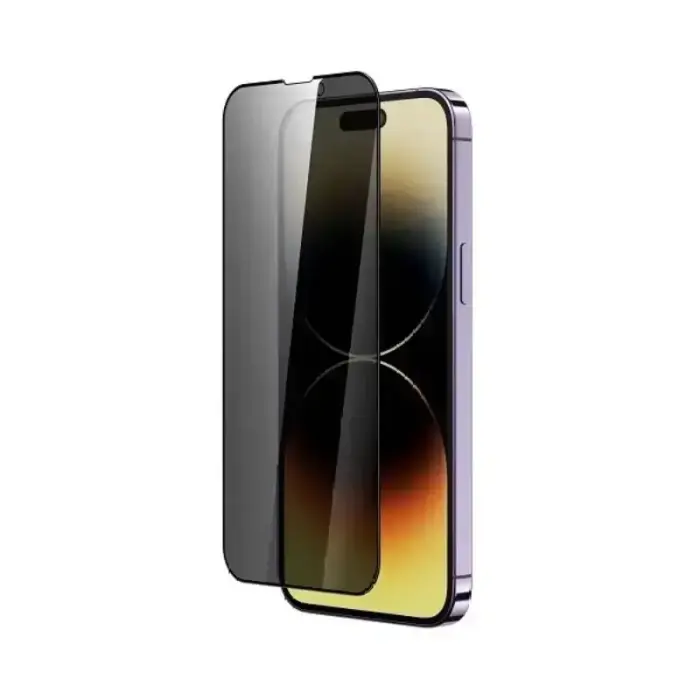 YESIDO 5D Privacy aizsargstikls telefona ekrānam iPhone 15 Plus (privātuma efekts)