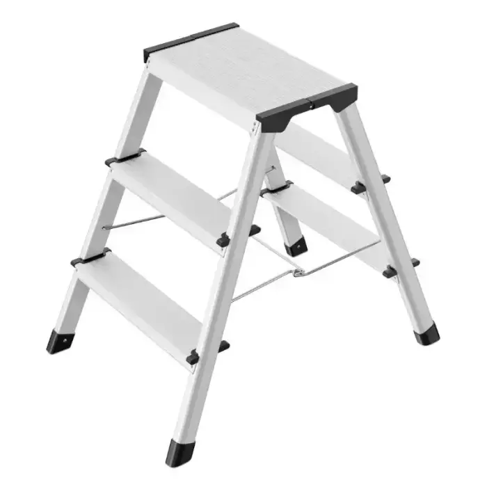 Saliekams kāpšļu soliņš D60 StandardLine / alumīnijs / 2x3 pakāpieni