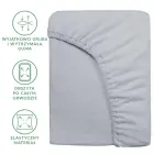 Terry fitted sheet 140x200 cm, grey 024 Premium Photo