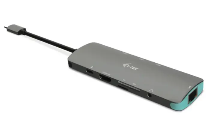 i-tec dokijaam USB-C Metal/ Nano Dock/ 4K UHD 3840×2160/ 3x USB 3.0/ HDMI/ LAN + Power Delivery 100 W