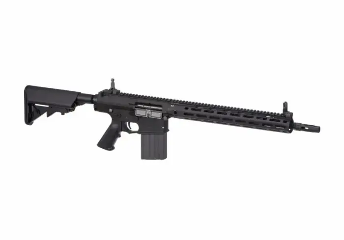 Knight's Armament SR25 E2 APC M-LOK S-AEG airsofto šautuvas – juodas