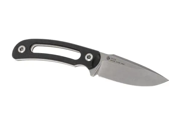 D2 Fixed Blade – Silver Flecks Handle Photo