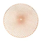 Table placemat Daria 38 cm copper round with openwork pattern Eurofirany Photo