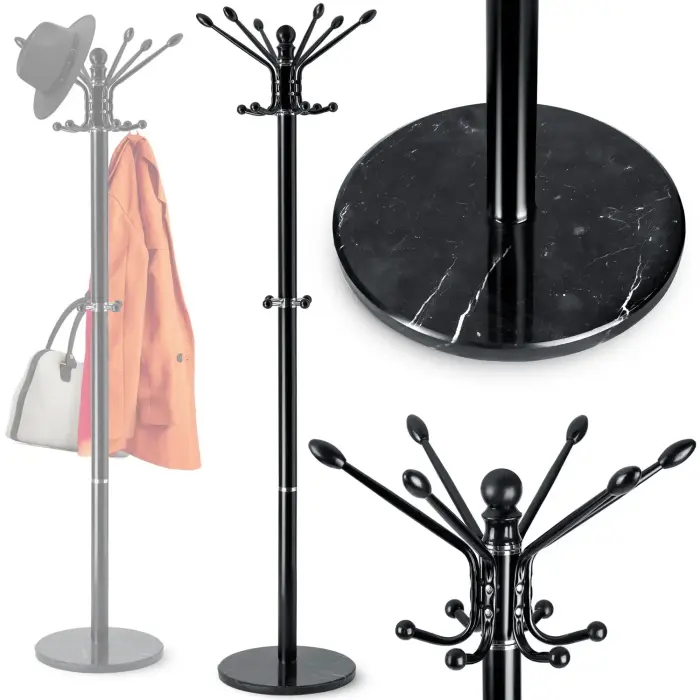 Massido Standing Coat Rack with Marble Base 684300