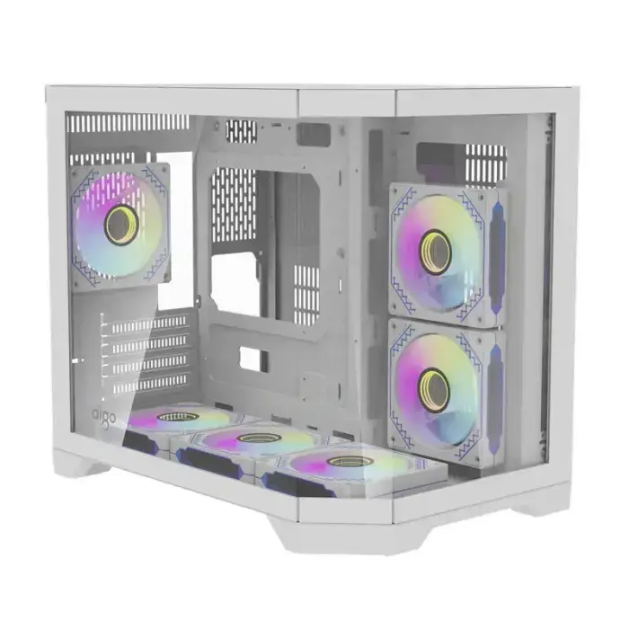 Darflash FT418 computer case + 6 aRGB fans (white) Foto 8