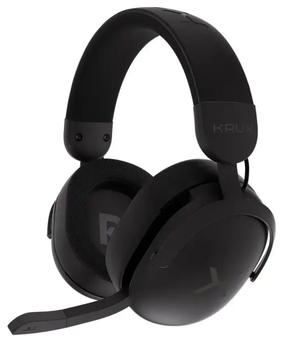 Krux headset Crave Pro Wireless / bezvadu / 2,4GHz / USB / BT / melns