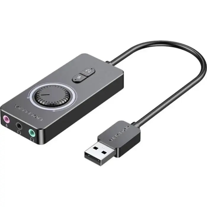 Vention 1m USB 2.0 ārējā skaņas karte ar skaļuma kontroli