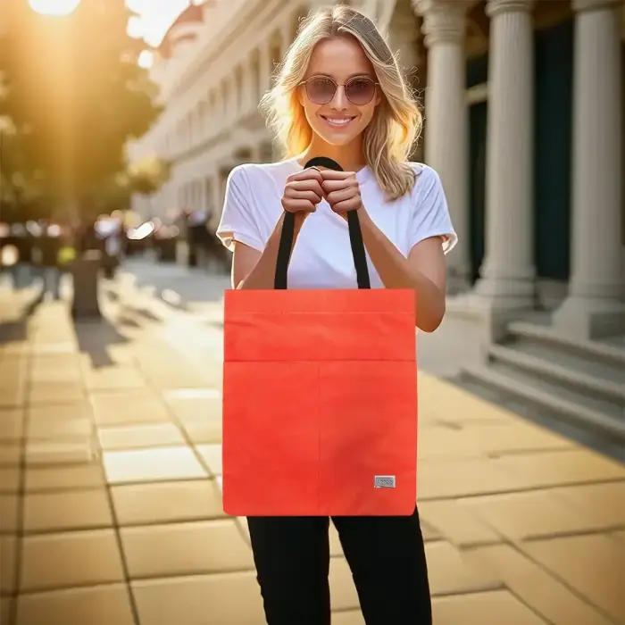 Shopping bag Wonder pattern 4 orange Foto 7