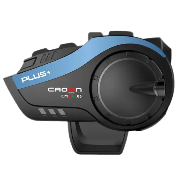 Crown CMMK-06 motocikla interkoms Bluetooth 5.0 – melns
