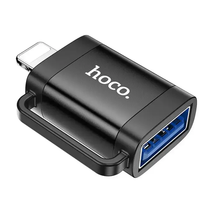 Hoco UA31A Lightning kuni USB-A OTG adapter – Must