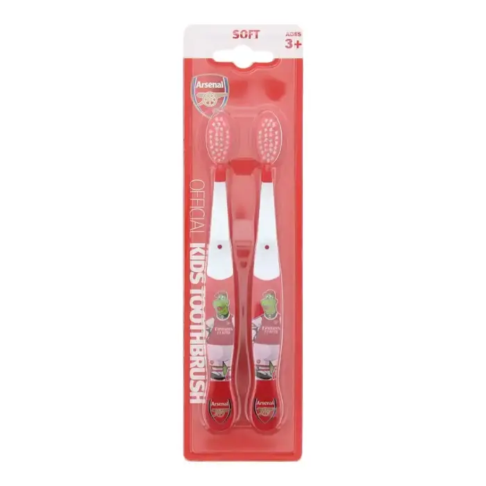 Arsenal Football Club Duo Toothbrush Set, Red, 2 pcs