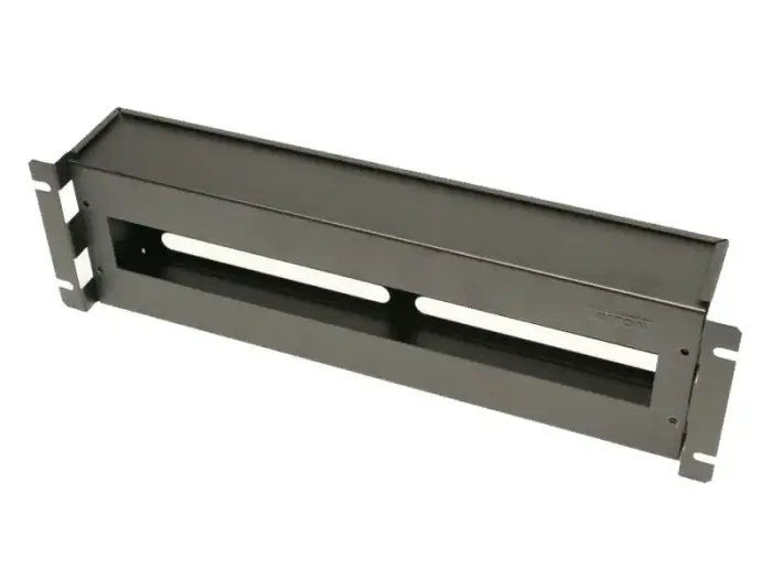 Triton 19' circuit breaker strip 3U with cover, DIN black