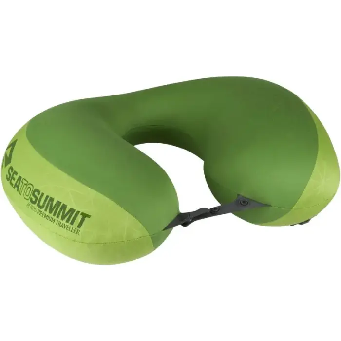 Aeros Pillow Premium Traveller inflatable travel pillow for women/men, green (APILPREMYHA/LI) - Size: L