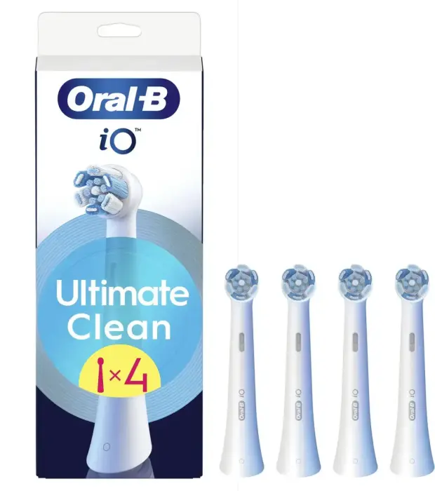 Oral B iO Ultimate Clean zobu birstes maināmās uzgaļi balti 4 gab.