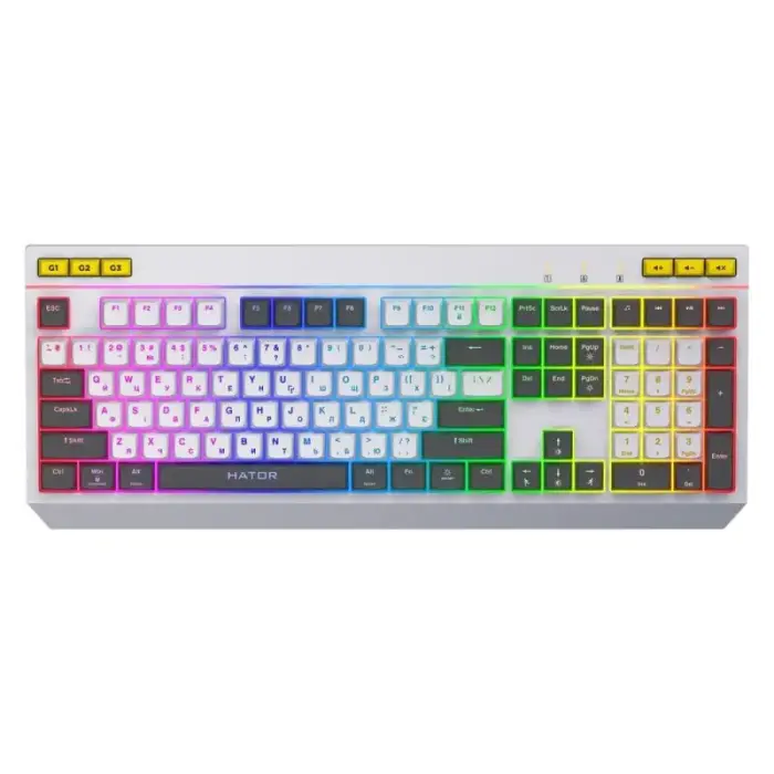 Hator Icefall White Membrane Gaming Keyboard